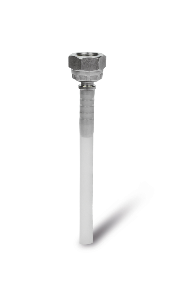 Terugloopbuis DN6-G1/4"100 mm PE Terugloopbuis DN6-G1/4"100 mm PE