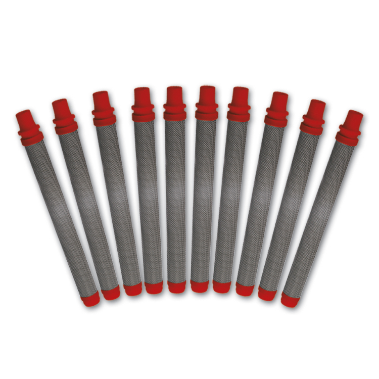 Set Pistoolfilters Rood, 180Mesh, 0,084mm, 10st