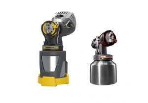 FinishControl 3500 met can adapter en Finespray opzetstuk
