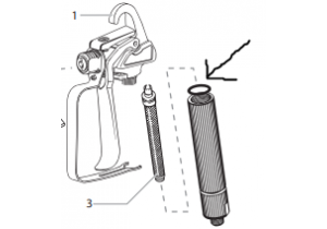 Filterhuispakking voor het Control 150M pistool
