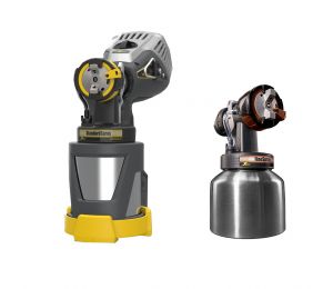 FinishControl 3500 met can adapter en Finespray opzetstuk